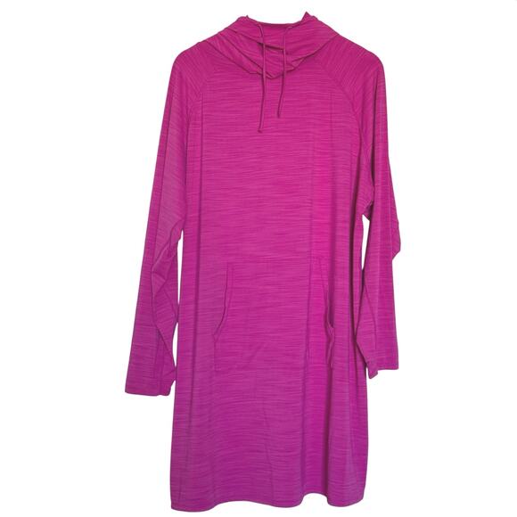 Coolibar Women’s 2X Hot Pink UV Protection Hooded Dress Tunic – UPF 50+ - Picture 1 of 13